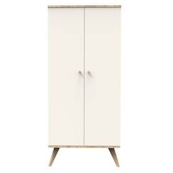 Armoire 2 portes avec pieds bois - camille  - vertbaudet enfant