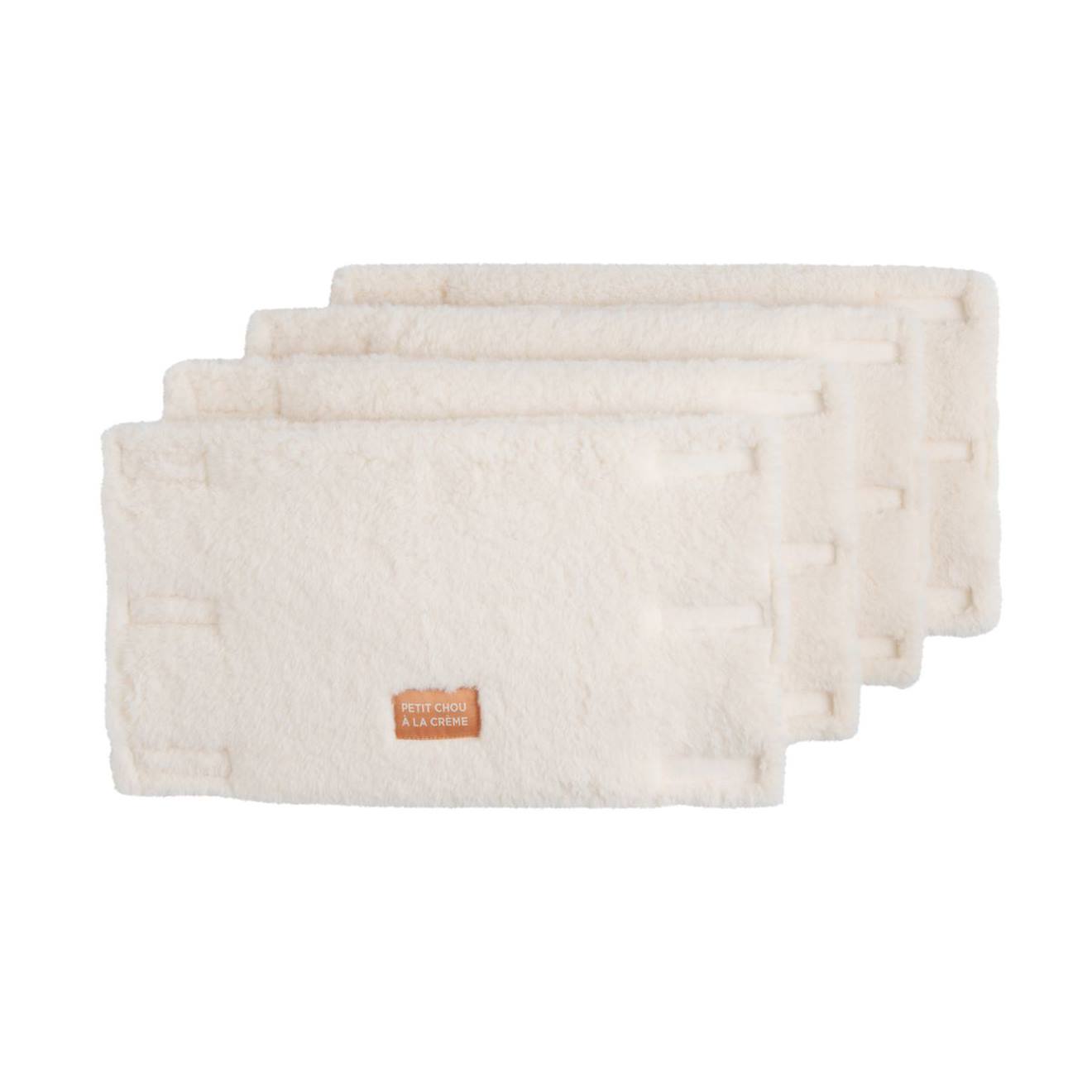 Protections De Barreaux De Lit Bébé En Sherpa - Petit Chou Ecru