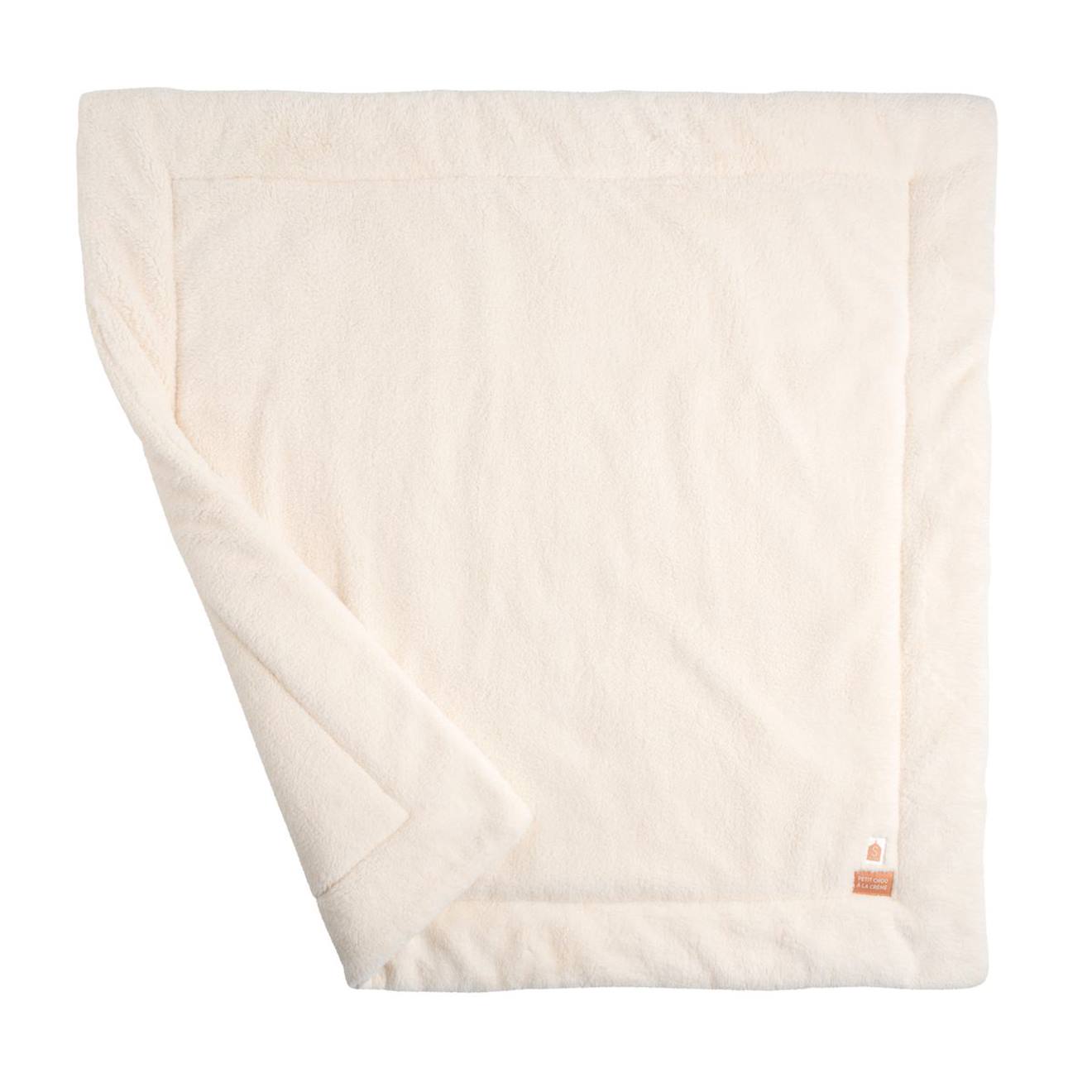 Grand Tapis De Jeu En Sherpa - Petit Chou Ecru