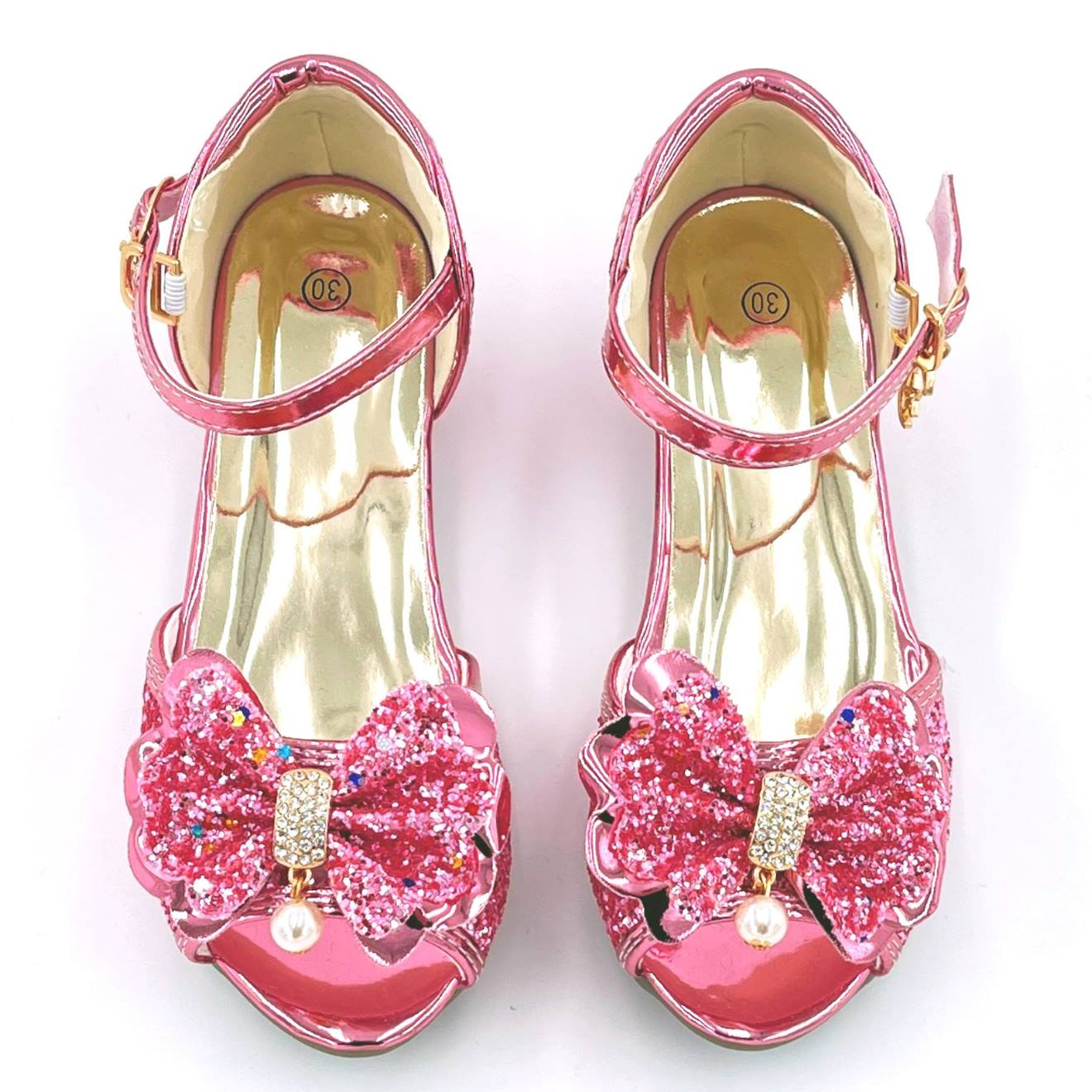 Chaussures de Princesse à Talons Hauts Fille - Argent - Boucle de