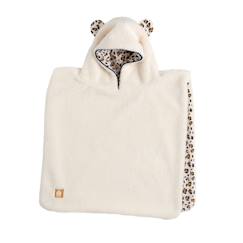 Bébé-Manteau, combipilote, nid d'ange-Manteau-Poncho bébé 1-3 ans sherpa et gaze de coton léopard