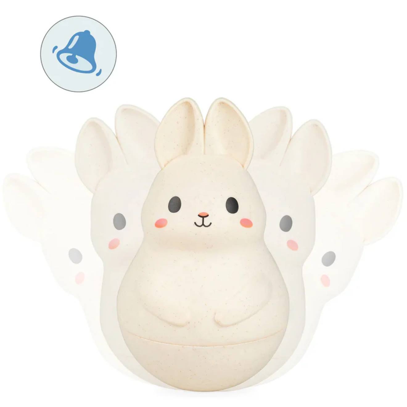 Culbuto Roly Poly Lapin Blanc (Tiger Tribe) - Image 1