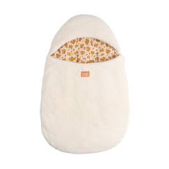 Puériculture-Chancelières, plaid-Nid d'ange bébé 5 attaches en sherpa et intérieur gaze de coton - petit chou