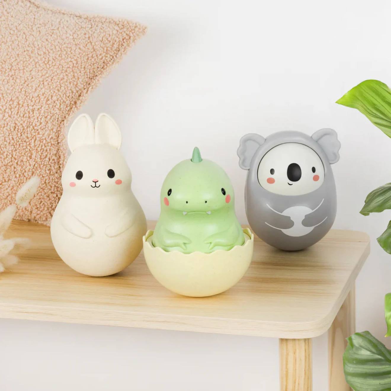 Culbuto Roly Poly Lapin Blanc (Tiger Tribe) - Image 2