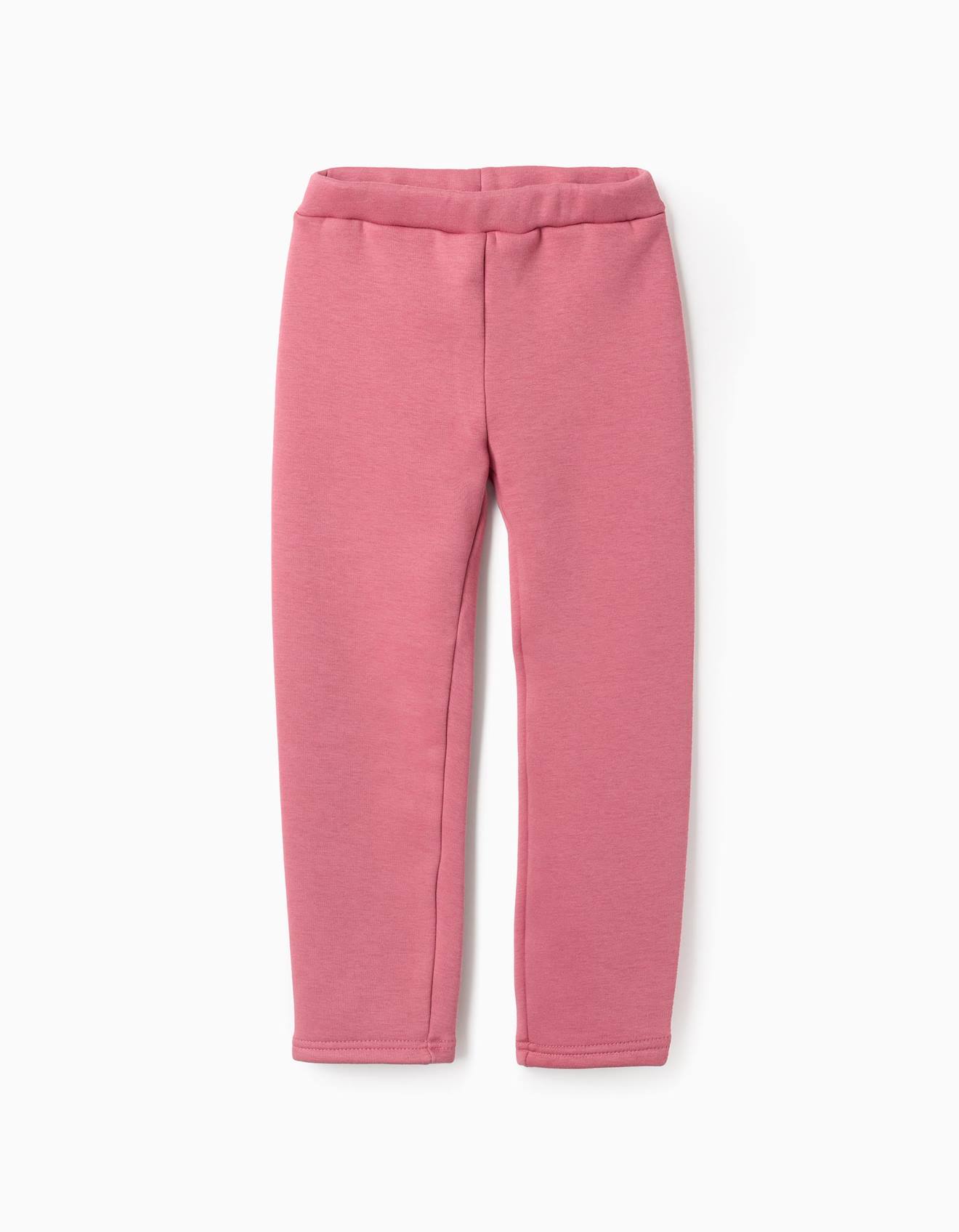 Legging En Coton Peigné Avec Taille Élastique Rose Foncé