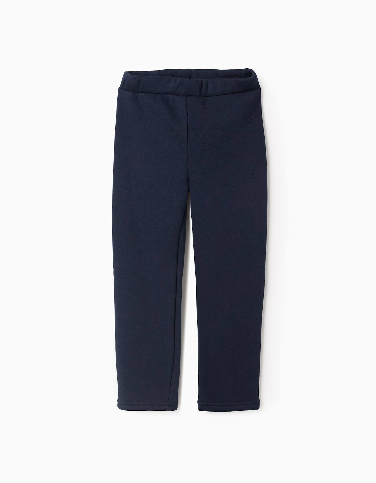 Legging En Coton Peigné Avec Taille Élastique Bleu Foncé