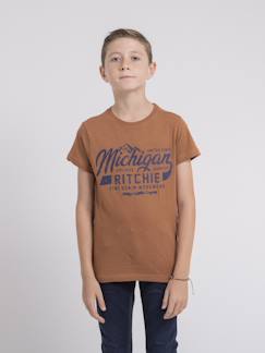 T-shirt col rond pur coton joultix garçon  - vertbaudet enfant