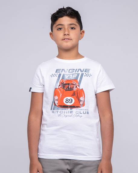 Garçon-T-shirt col rond pur coton nitali garçon