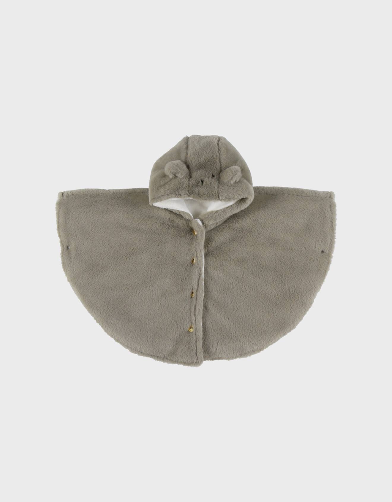 Manteau Poncho Bb En Fausse Fourrure Vert 40 €