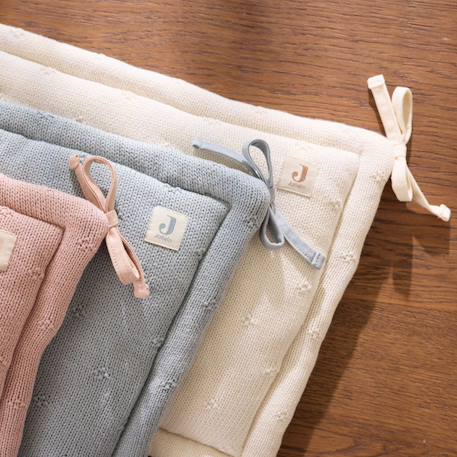 Tour de lit cosy knit biscuit (pour lits 60 x 120 ou 70 x 140 cm) Beige+Ecru+Marron 11 - vertbaudet enfant 