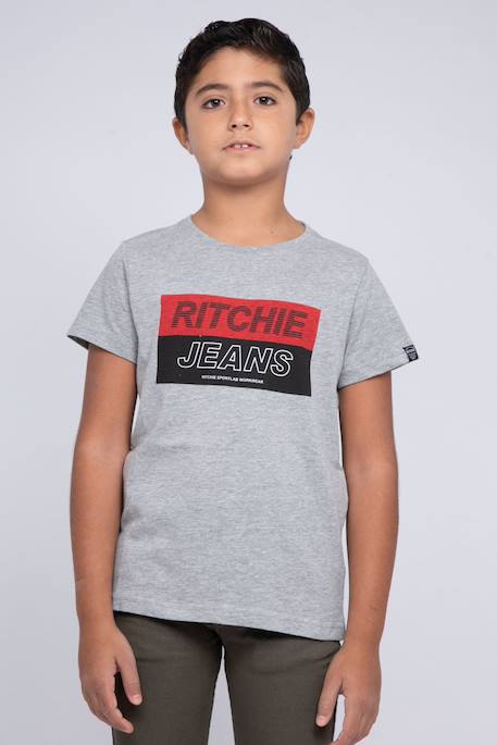 Garçon-T-shirt col rond pur coton jadamix garçon