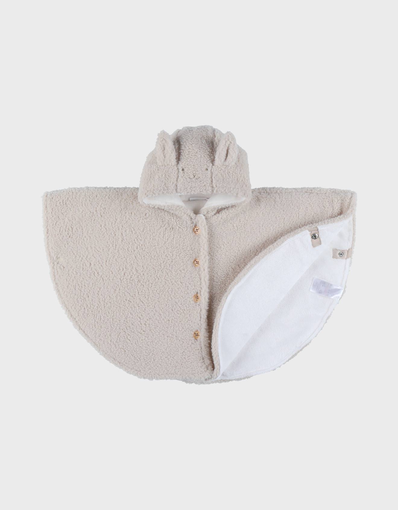 Manteau Poncho Bébé En Groloudoux® Beige