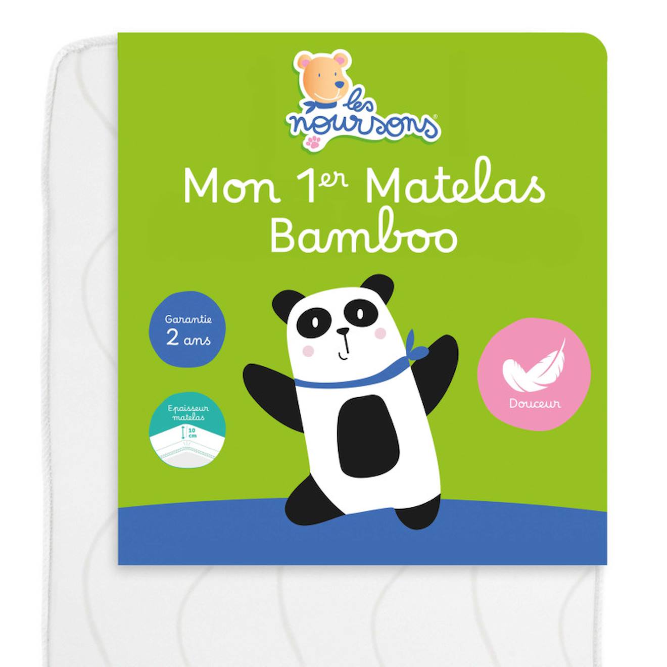 Matelas Bébé Bamboo Blanc