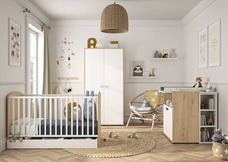 Galipette - Trio Chambre Lit+commode+armoire Arthur Chêne Artisan