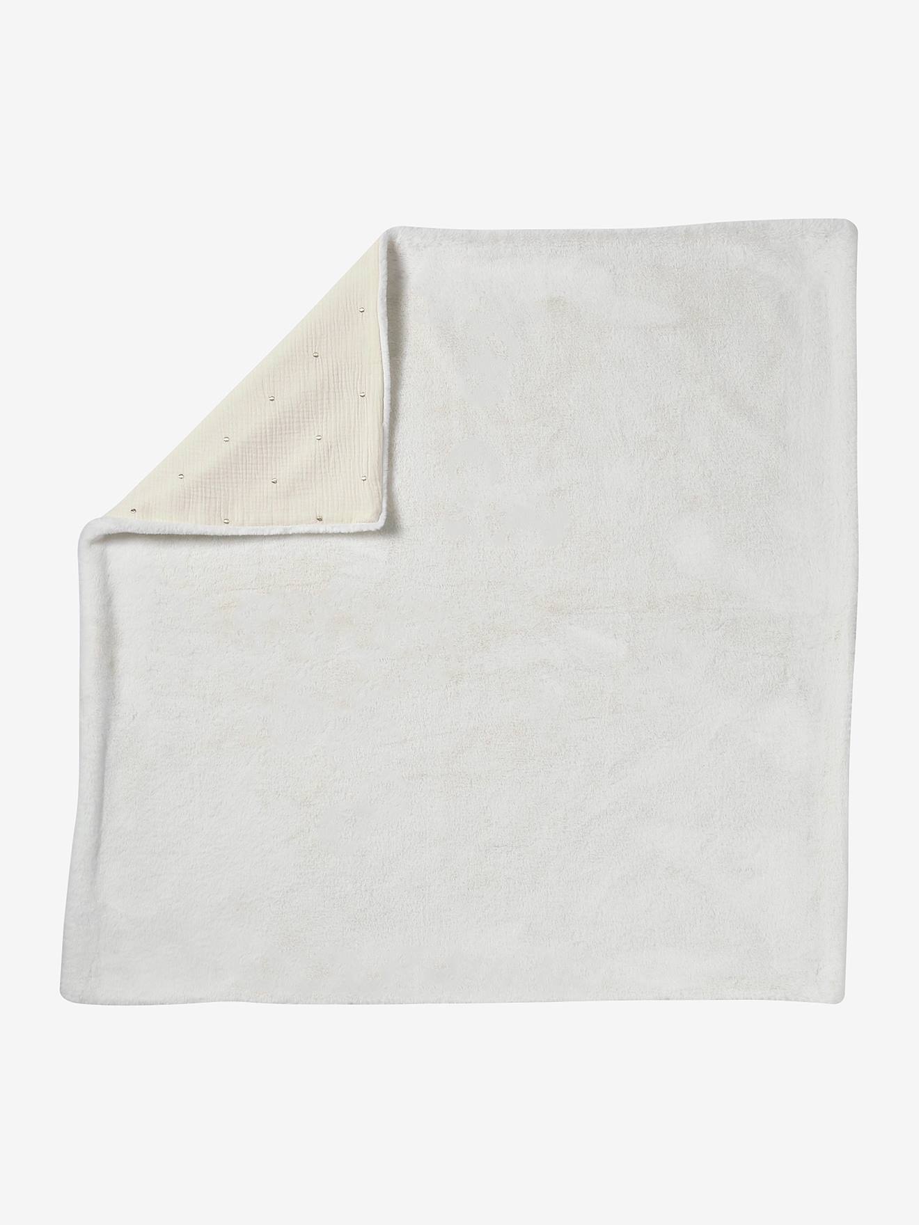 Couverture naissance en gaze de coton personnalisable écru (Envie De Fraise) - Image 2