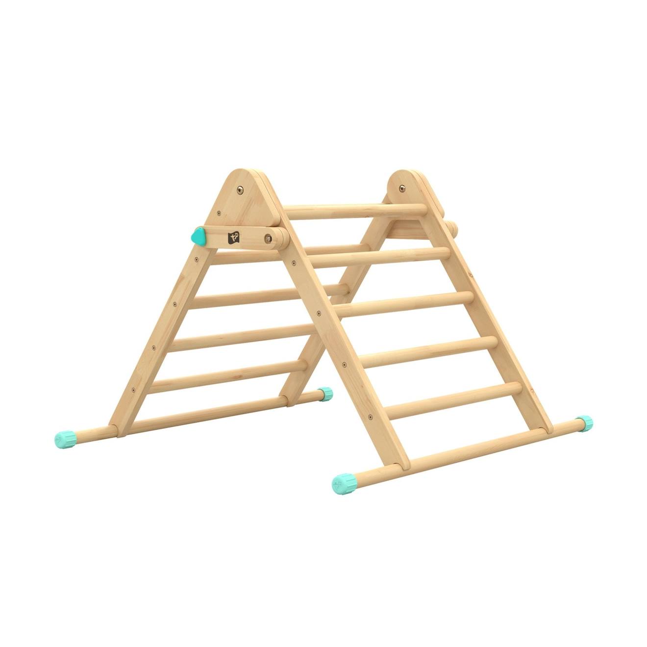 Triangle D'escalade Pliable Montessori Bois Fsc® Marron (Active Tots) - Image 1