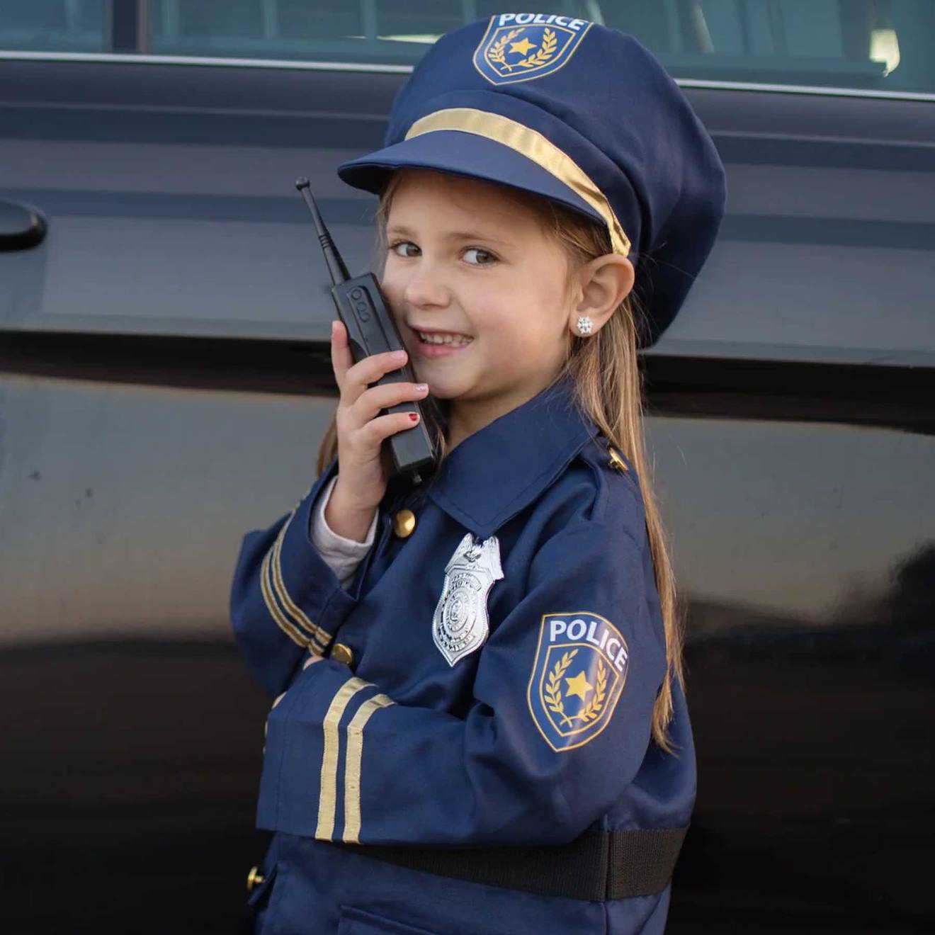 ReliBeauty – Déguisement Policier Enfant – Costume 2 Pièces + Accessoires – Tailles 3-4 Ans à 12 Ans
