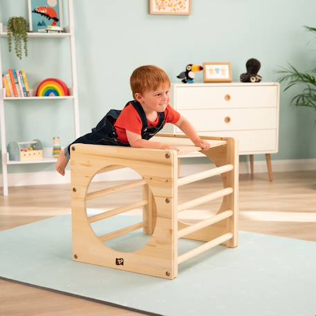 Active Tots - Cube D'escalade Montessori Bois Fsc® Marron