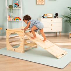 Jouet-Premier âge-Pont toboggan montessori bois fsc®
