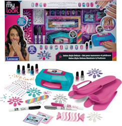 Jouet-Activités artistiques et musicales-Salon style deluxe – set pour manucure et pédicure
