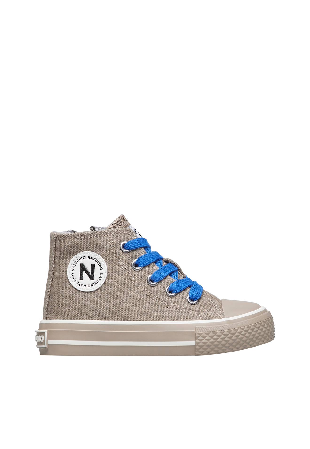 Baskets Hautes En Tissu Ylfas. Gris Tourterelle-bleu