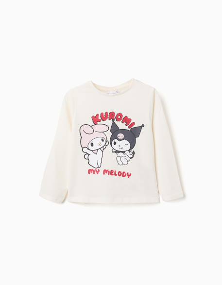 T-shirt à manches longues en coton kuromi kuromi  - vertbaudet enfant