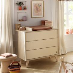 Chambre et rangement-Chambre-Commode 3 tiroirs sur pieds bois obliques - melinee