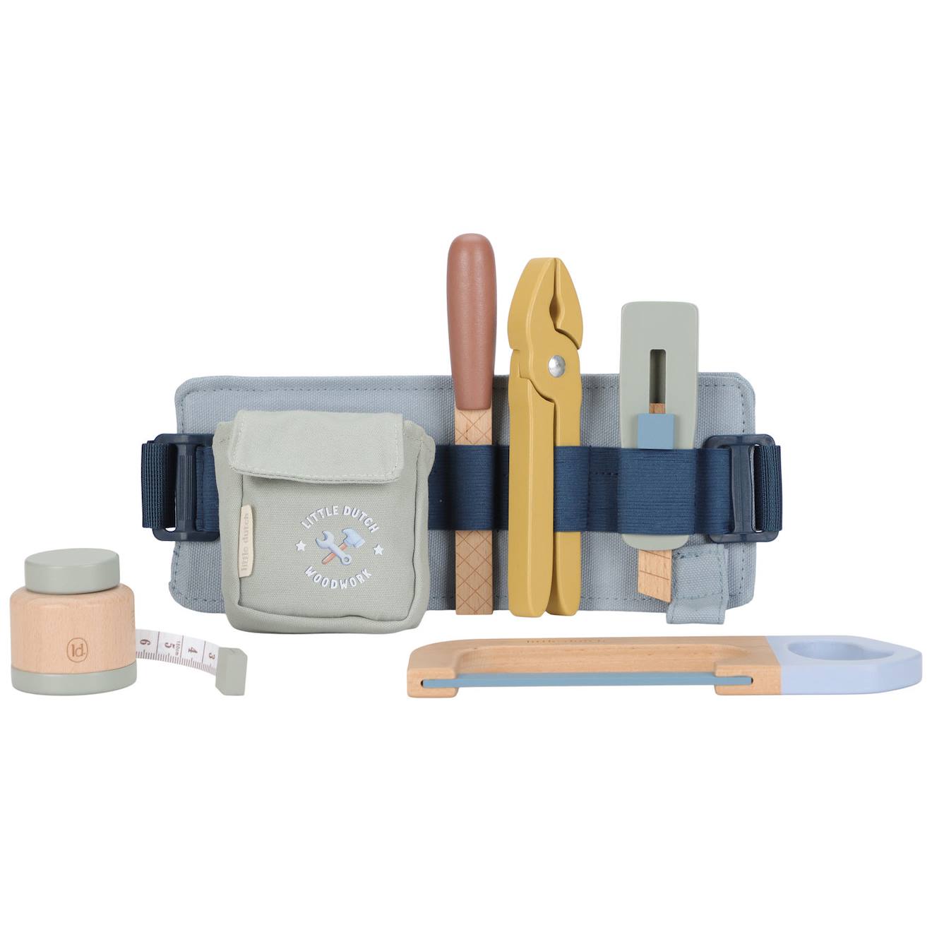 Ceinture À Outils En Bois Bleu, Jaune, Vert - image 4