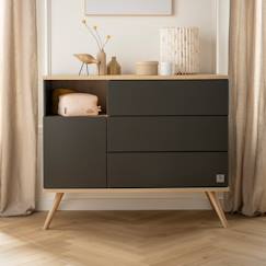 Puériculture-Commode 1 porte 3 tiroirs - boreale