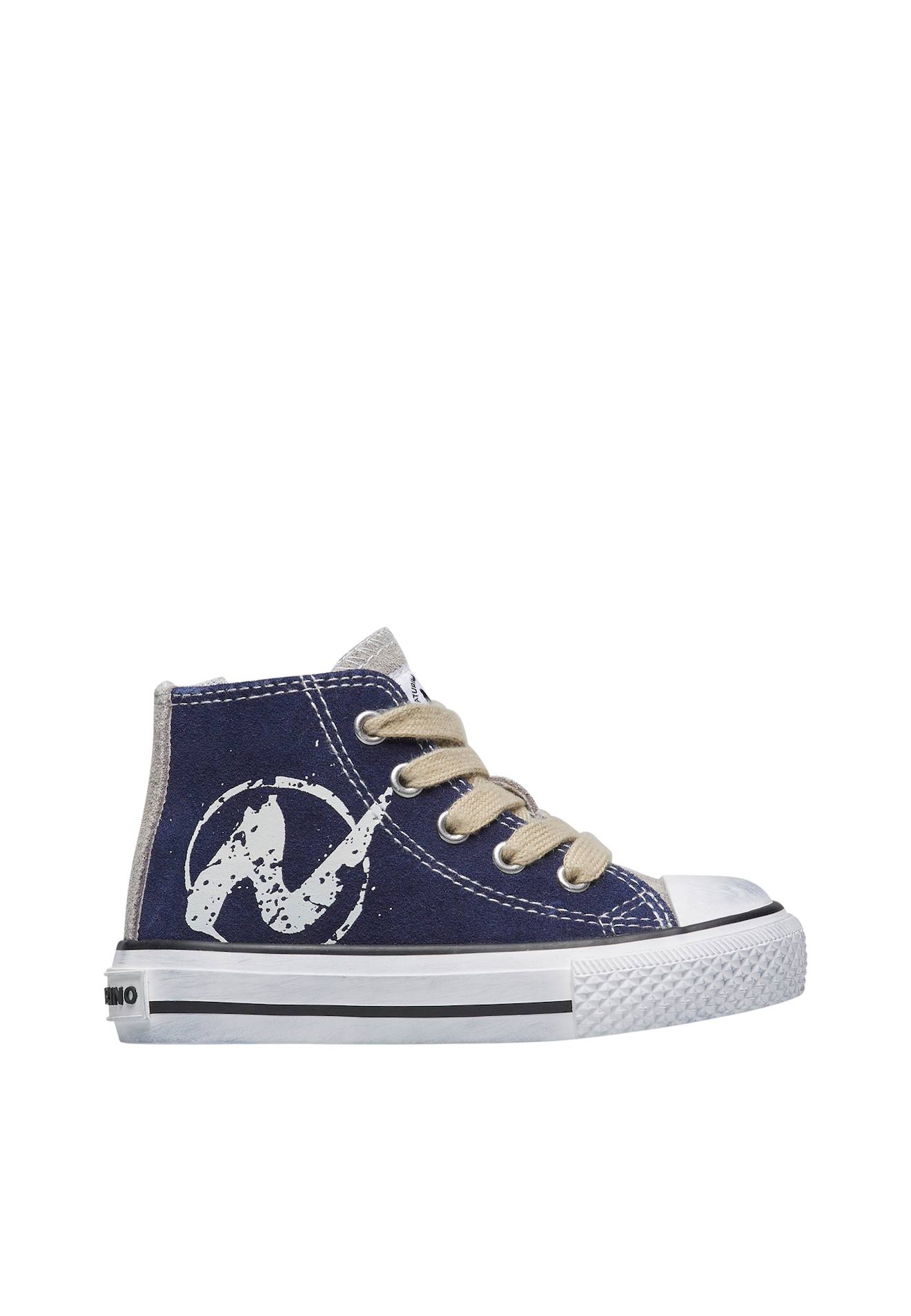 Baskets Hautes En Similicuir Ylfas N. Marine-gris