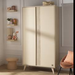 Armoire bébé 2 portes avec pieds bois - melinee  - vertbaudet enfant