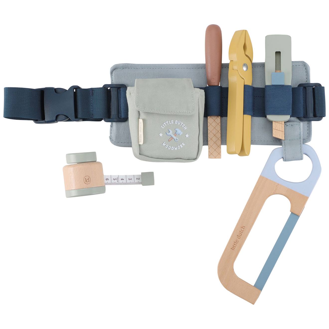 Ceinture À Outils En Bois Bleu, Jaune, Vert - image 3