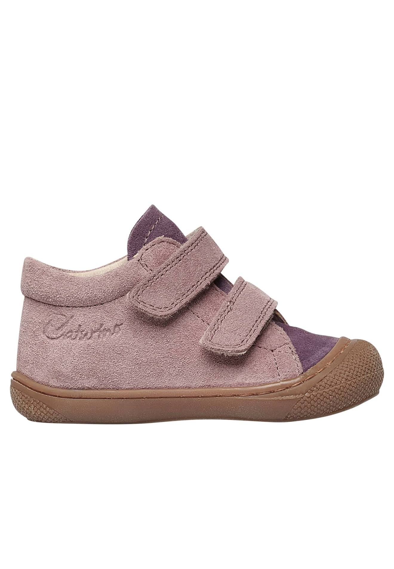 Chaussures Premiers Pas En Suède Cocoon Vl Rose Clair-