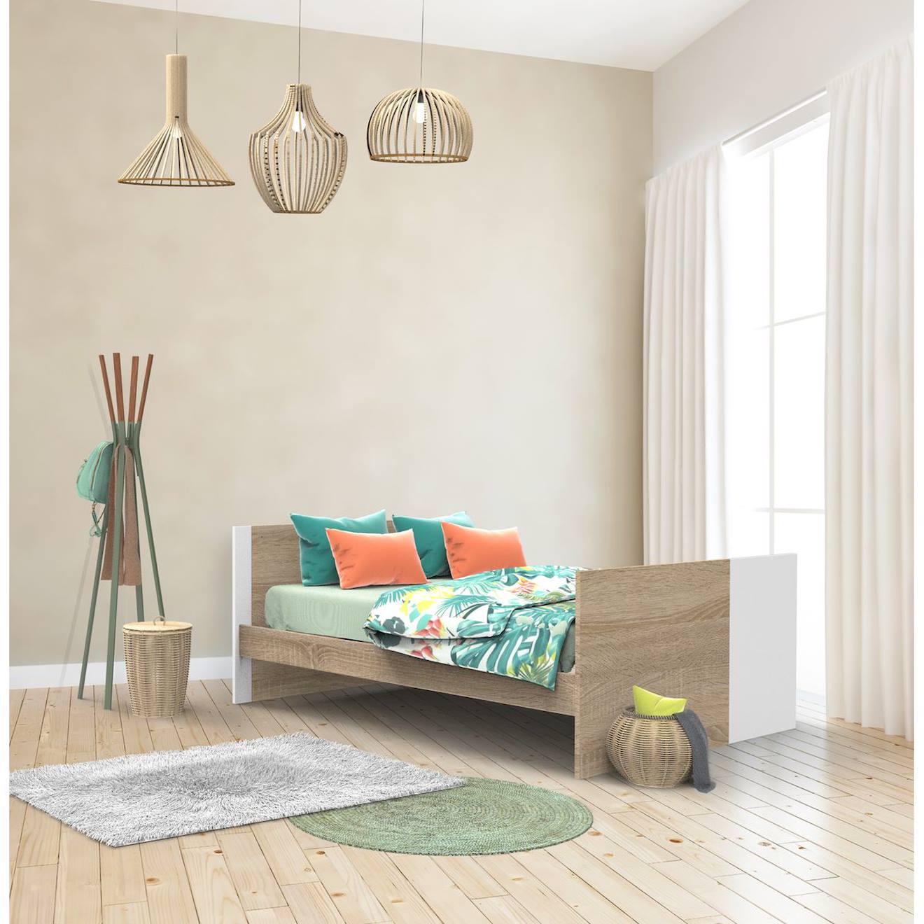 Lit Bébé Évolutif En Lit Junior - Nova Blanc