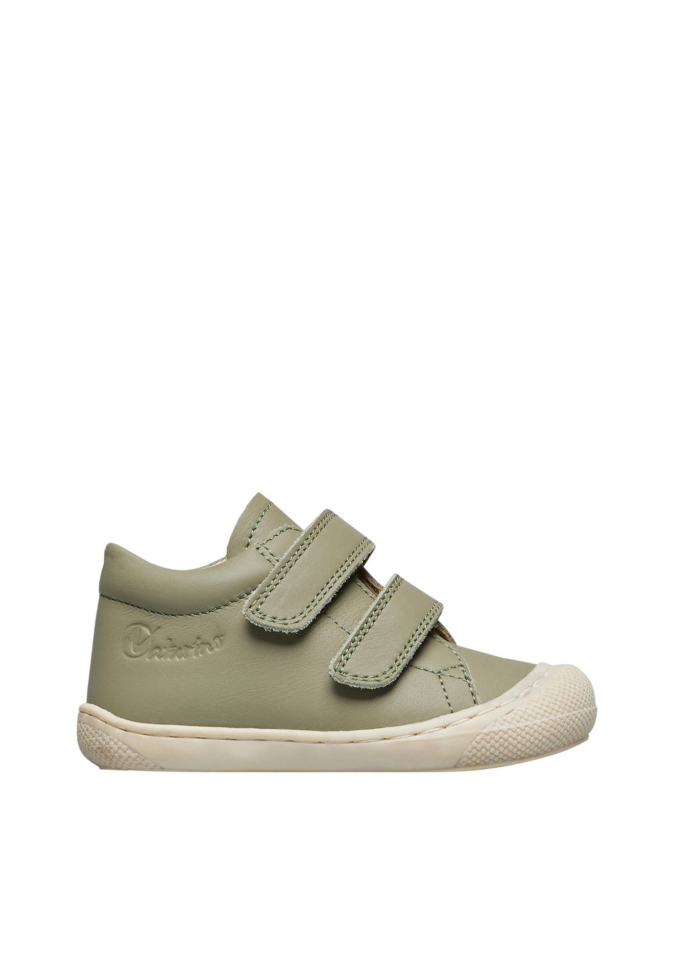 Chaussures Premiers Pas En Cuir Cocoon Vl Blanc-vert-