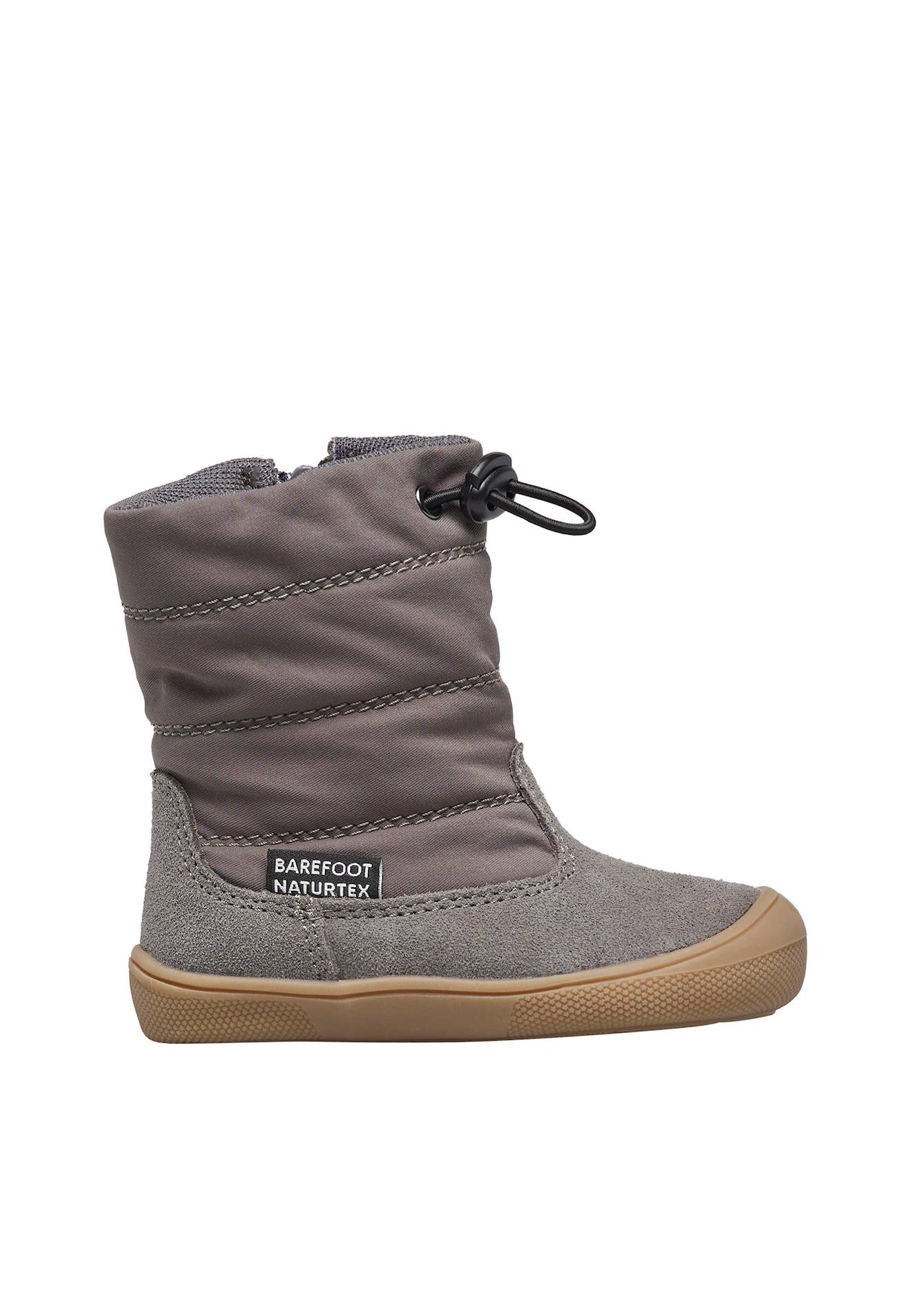 Bottes Barefoot En Cuir Et Tissu Barefoot Hochalpen 3 Wp. Gris-