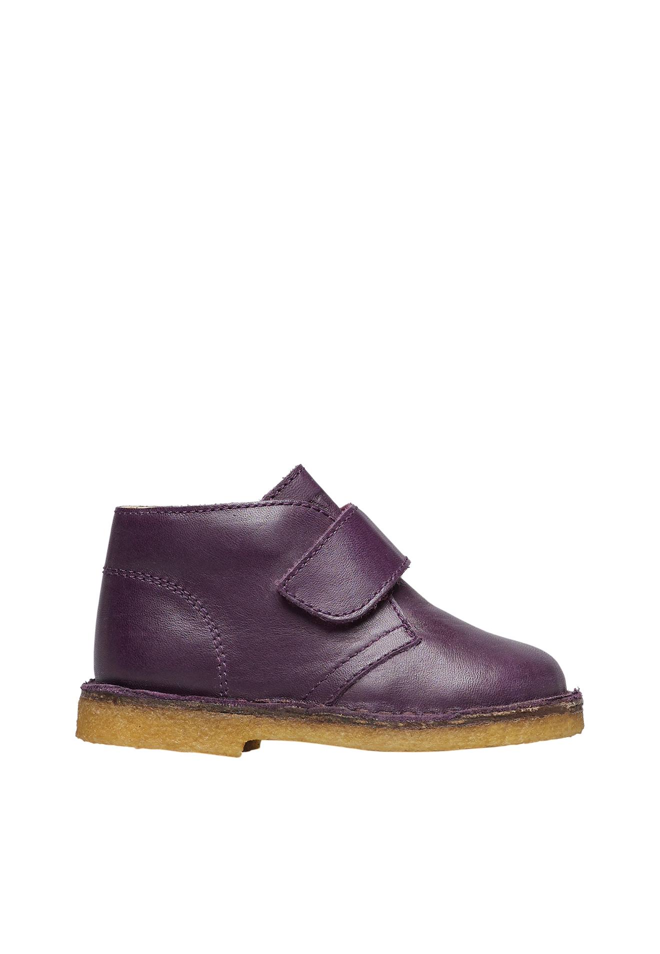 Boots En Cuir Choco Violet-