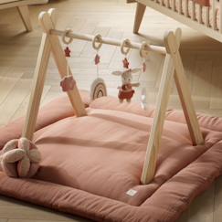 Arche d'éveil bois avec 4 jouets  - vertbaudet enfant