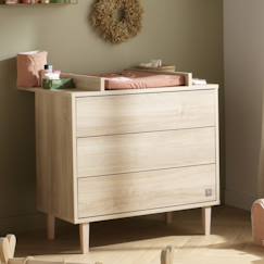 Chambre et rangement-Chambre-Commode 3 tiroirs pieds bois - paloma