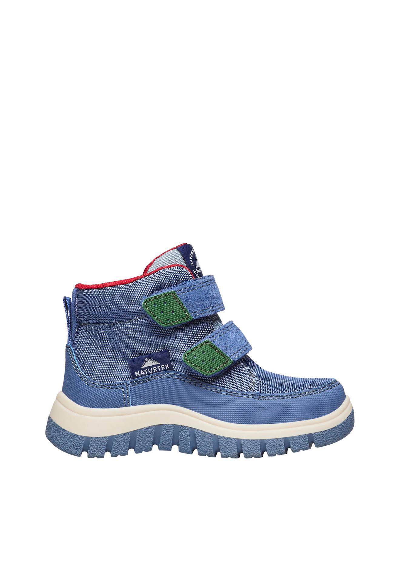 Bottes En Suède Et Tissu Technique New Pile Vl Wp. Bleu-