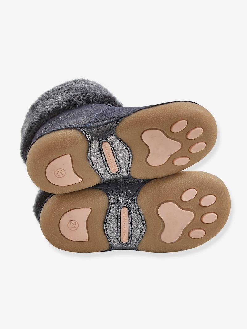 chaussons bébé fourrés