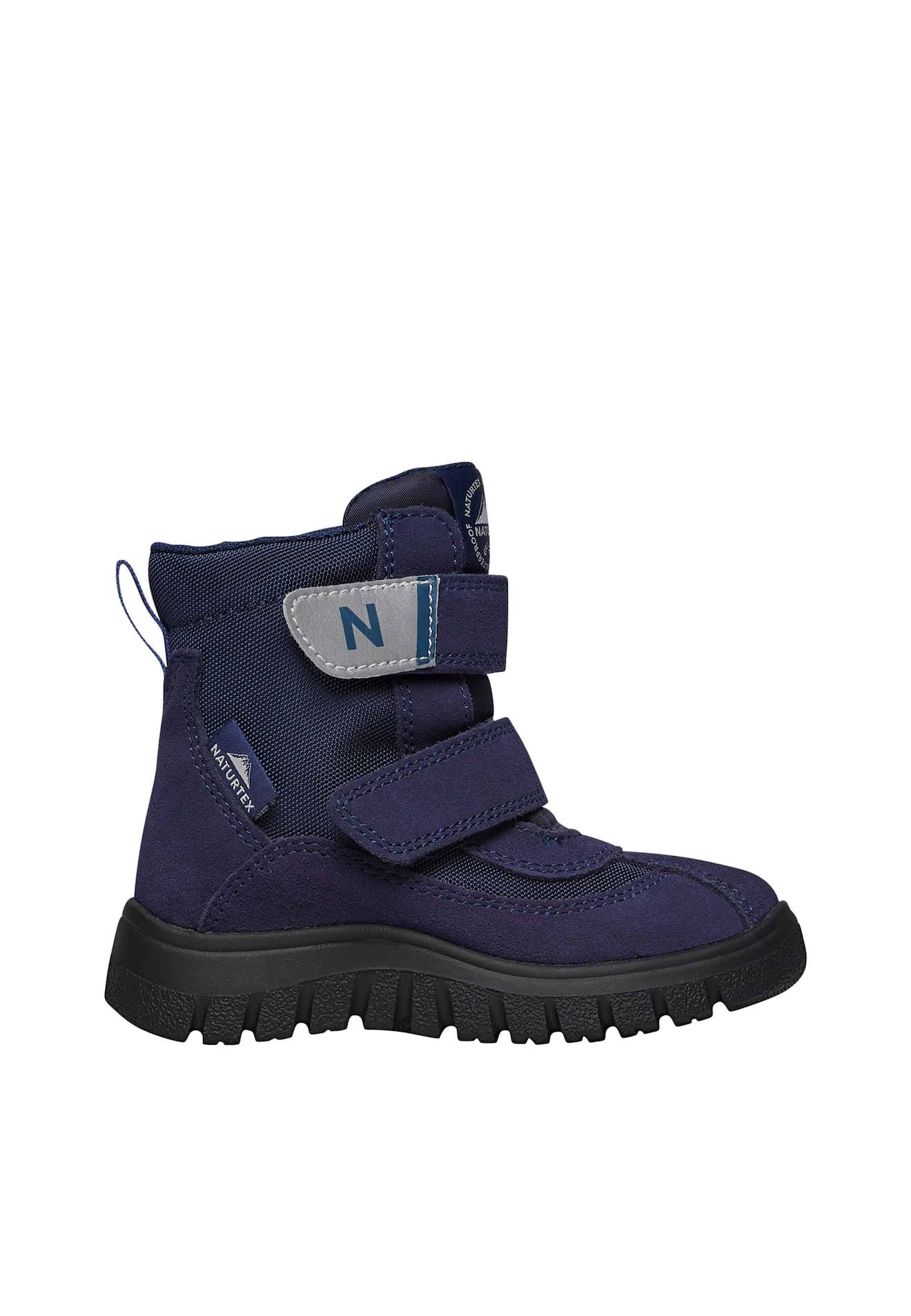 Boots En Suède Et Tissu Technique Thorens 3 Vl Wp. Marine-