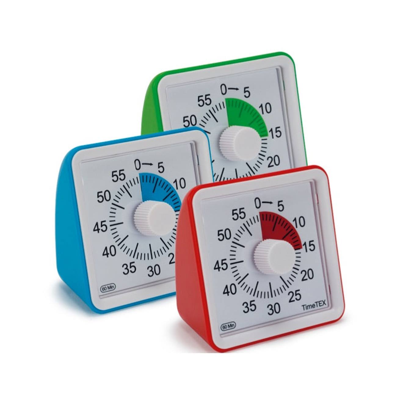Timer Silencieux Rouge - Piles Incluses - Jeux D'apprentissage - Jouet Éducatif Pour Enfants Bleu