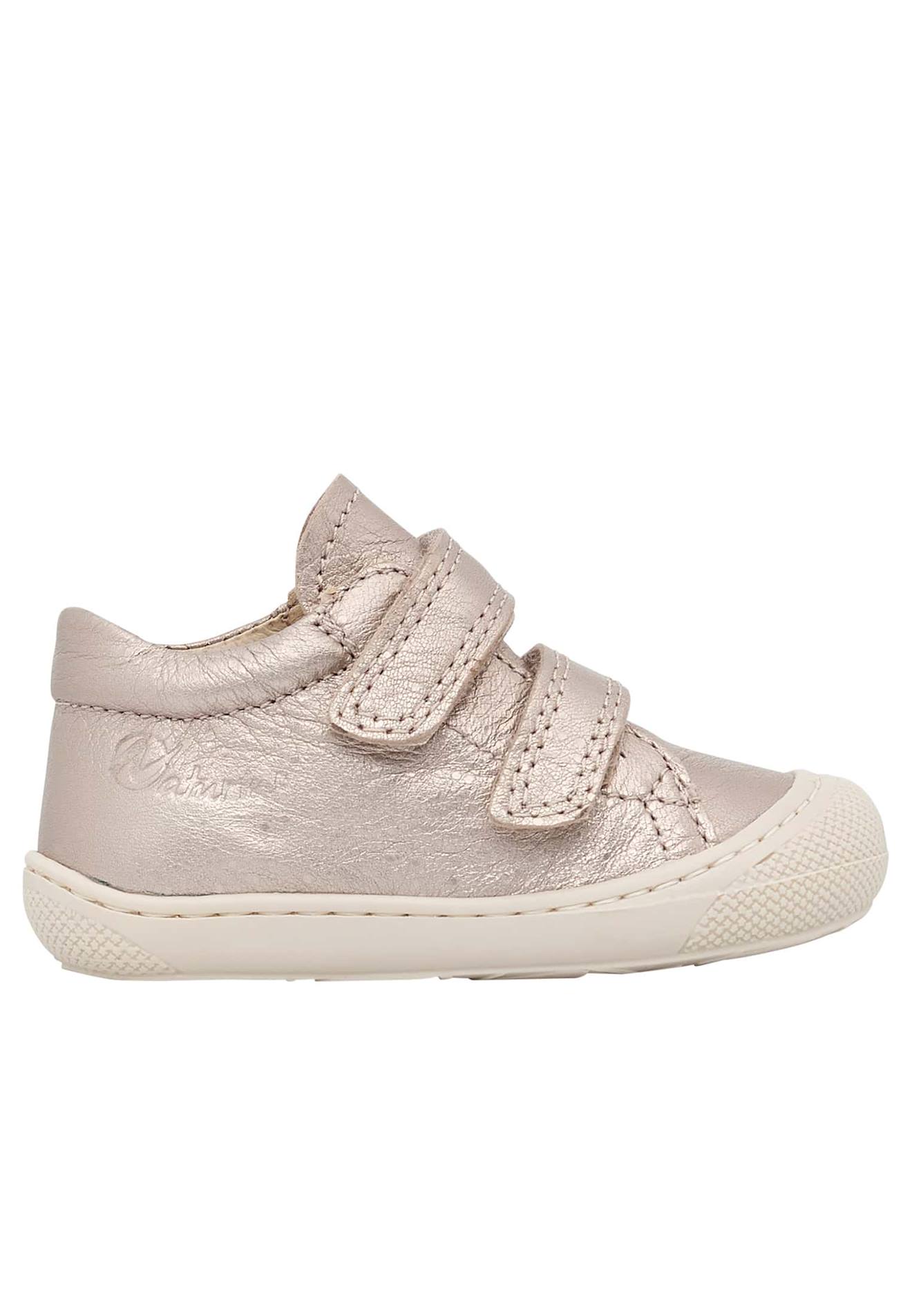 Chaussures Premiers Pas En Cuir Lamé Cocoon Vl Rose Clair-