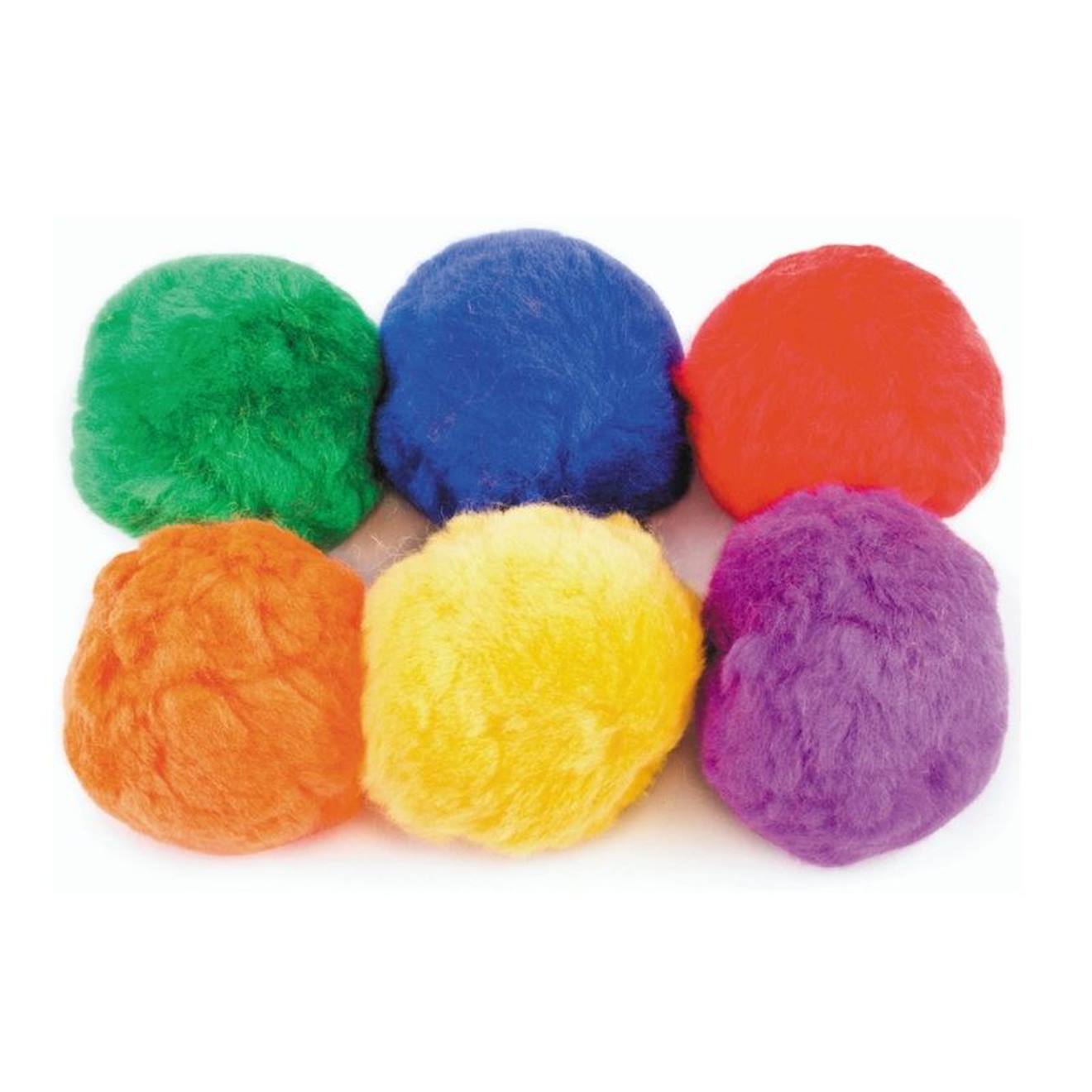 6 Balles Laine Plume - Jouet Éducatif Pour Enfants Multi-coloured