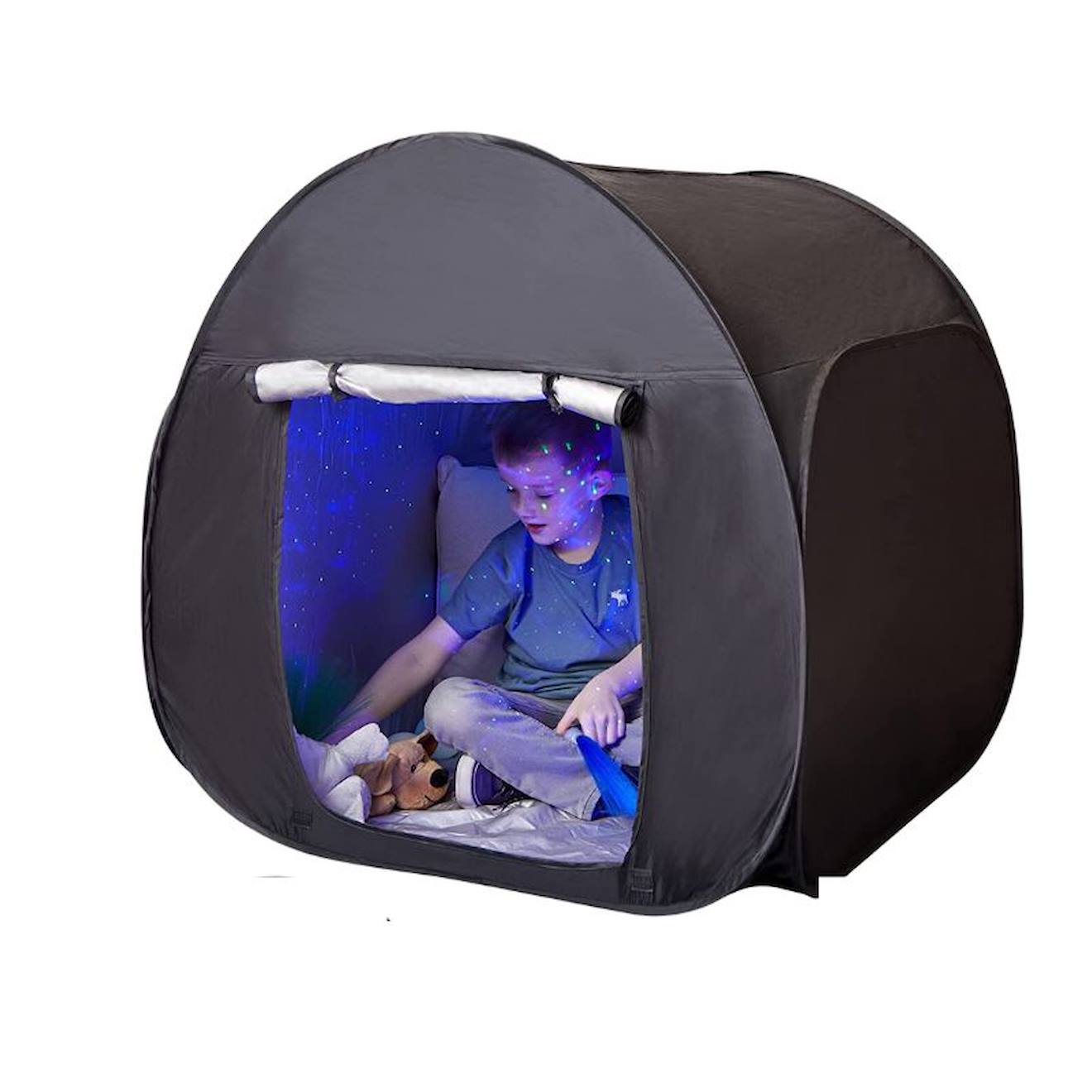 Tente Pop-up Sensorielle Noire 90cm - Jouet Éducatif Pour Enfants Multi-coloured