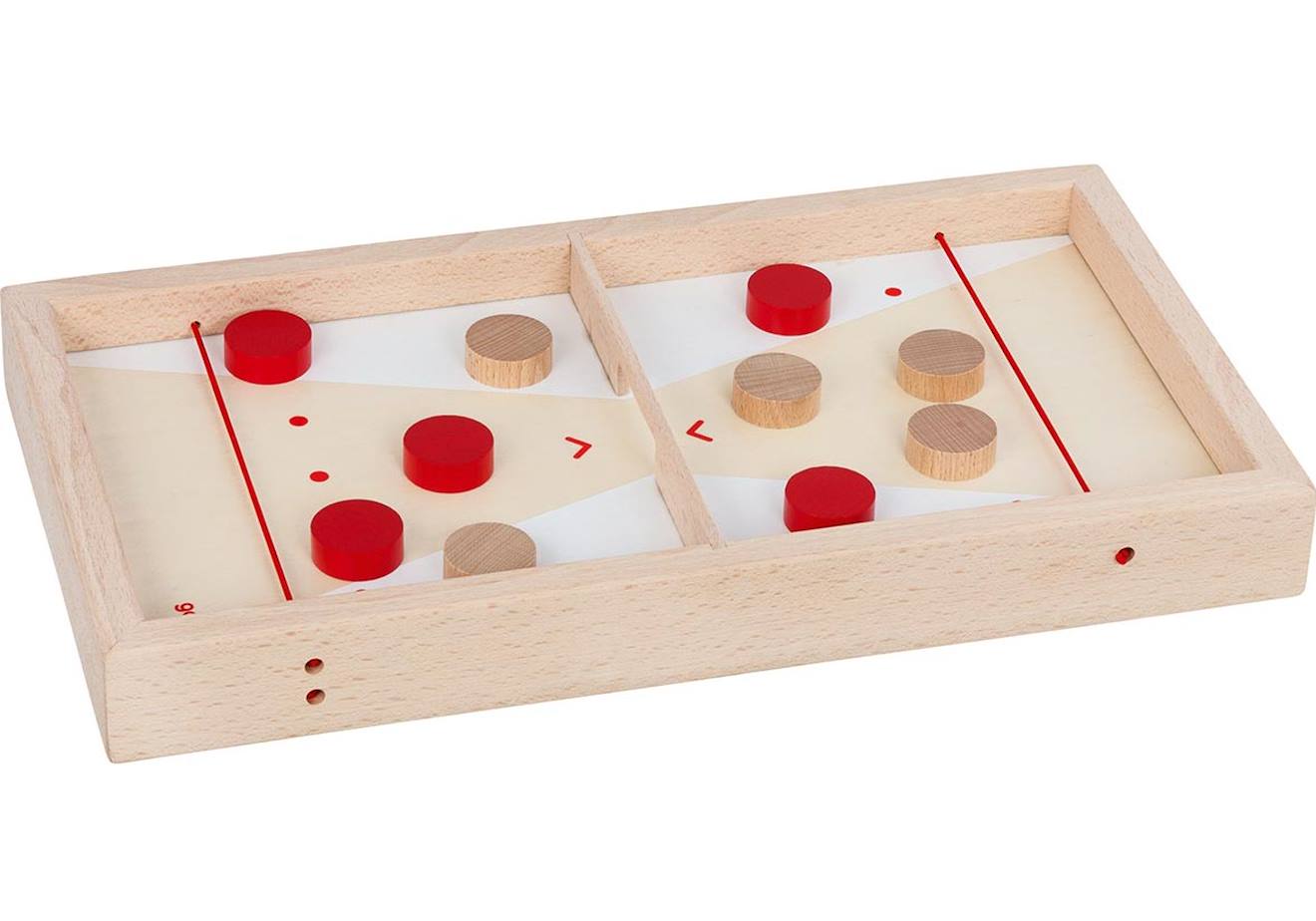 Jeu De Palets Super Puck 2 En 1 Beige