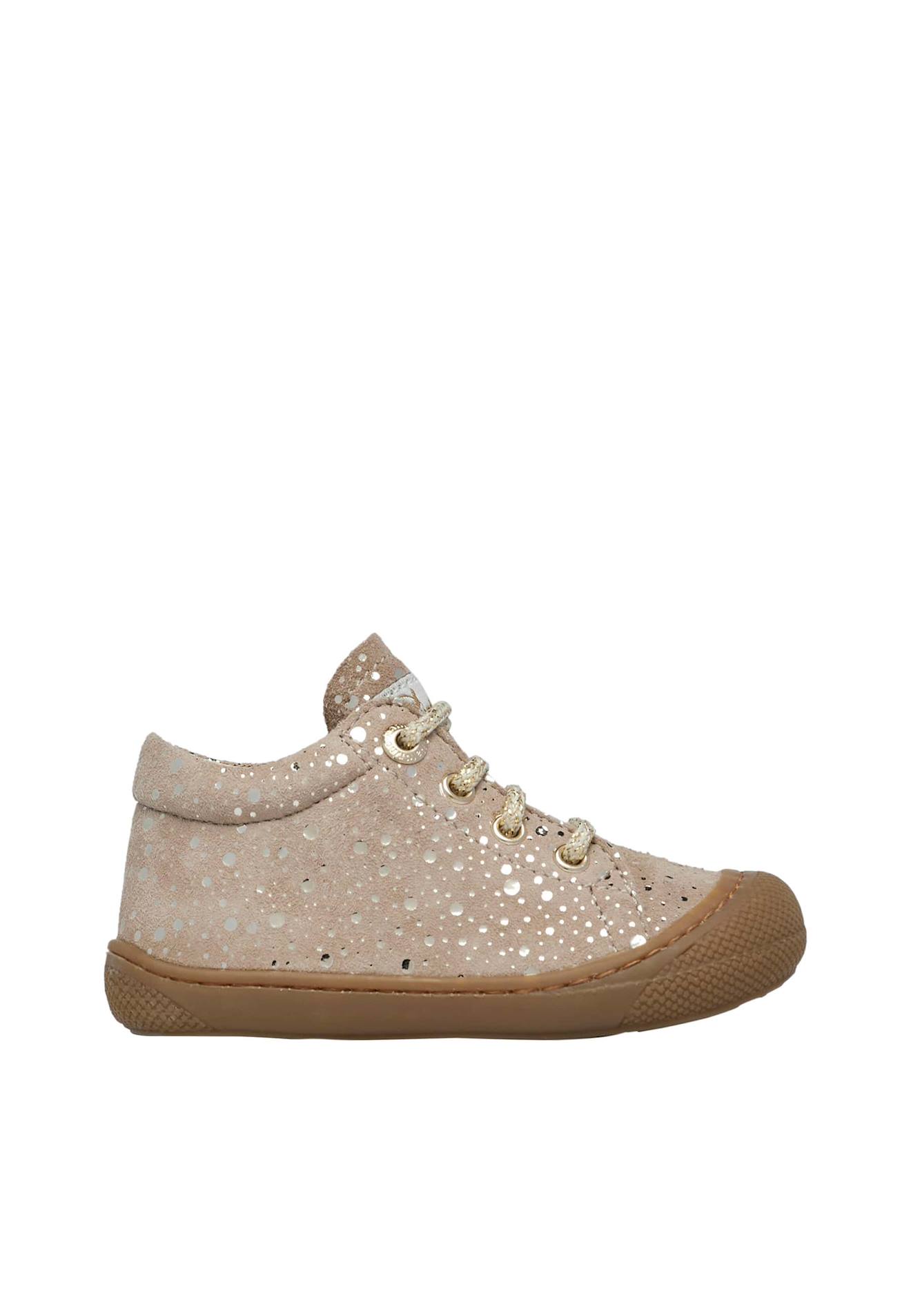 Chaussures Premiers Pas En Suède Cocoon Beige-platin-