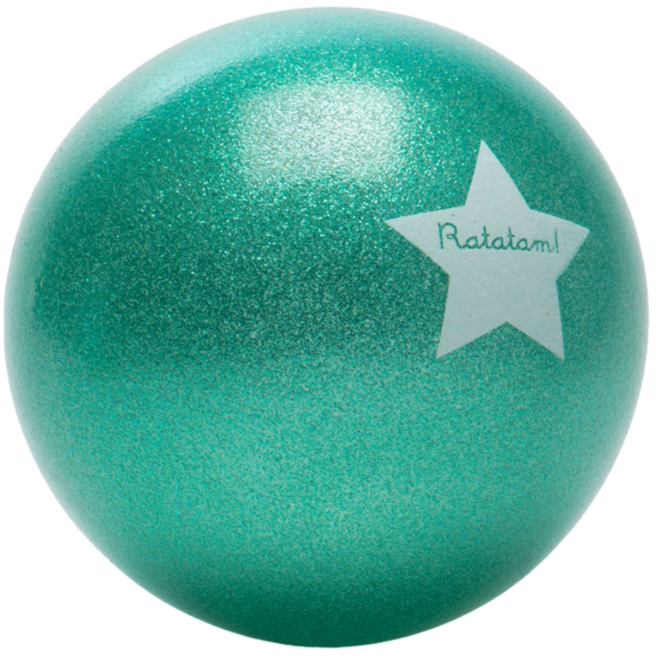 Ballon Paillettes (15 Cm) Vert, Blanc (Ratatam) - Image 2