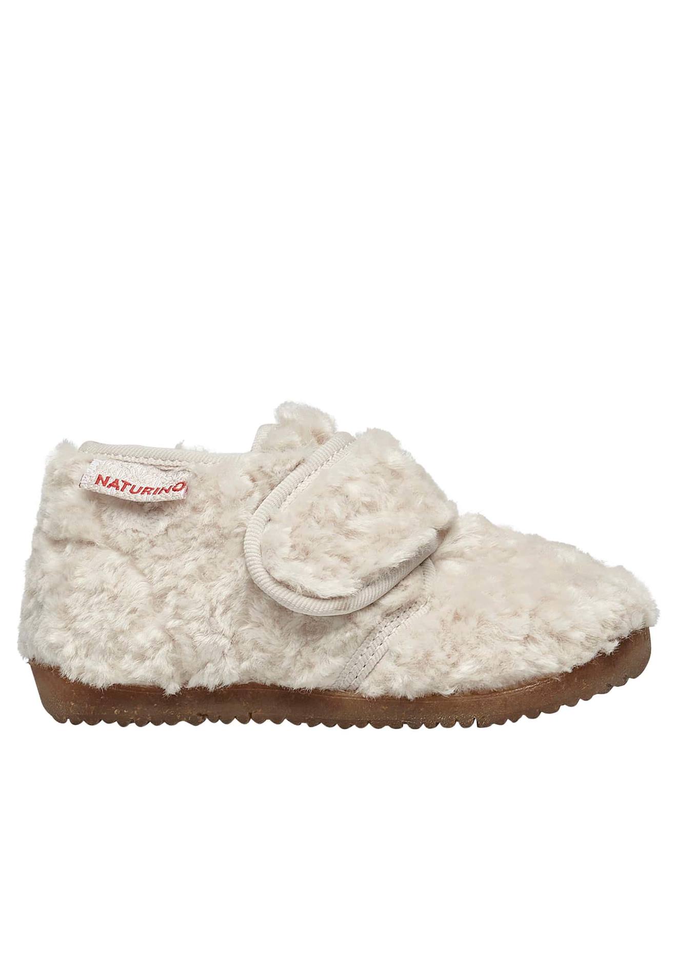 Pantoufles En Fausse Fourrure Home Beige-